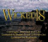 Wicked 18 Title Screen